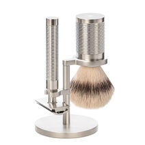 MÜHLE ROCCA Matt Stainless Steel Silvertip Fibre Brush and Safety Razor Shaving Set - Partner Brands | L'Oréal Partner Shop