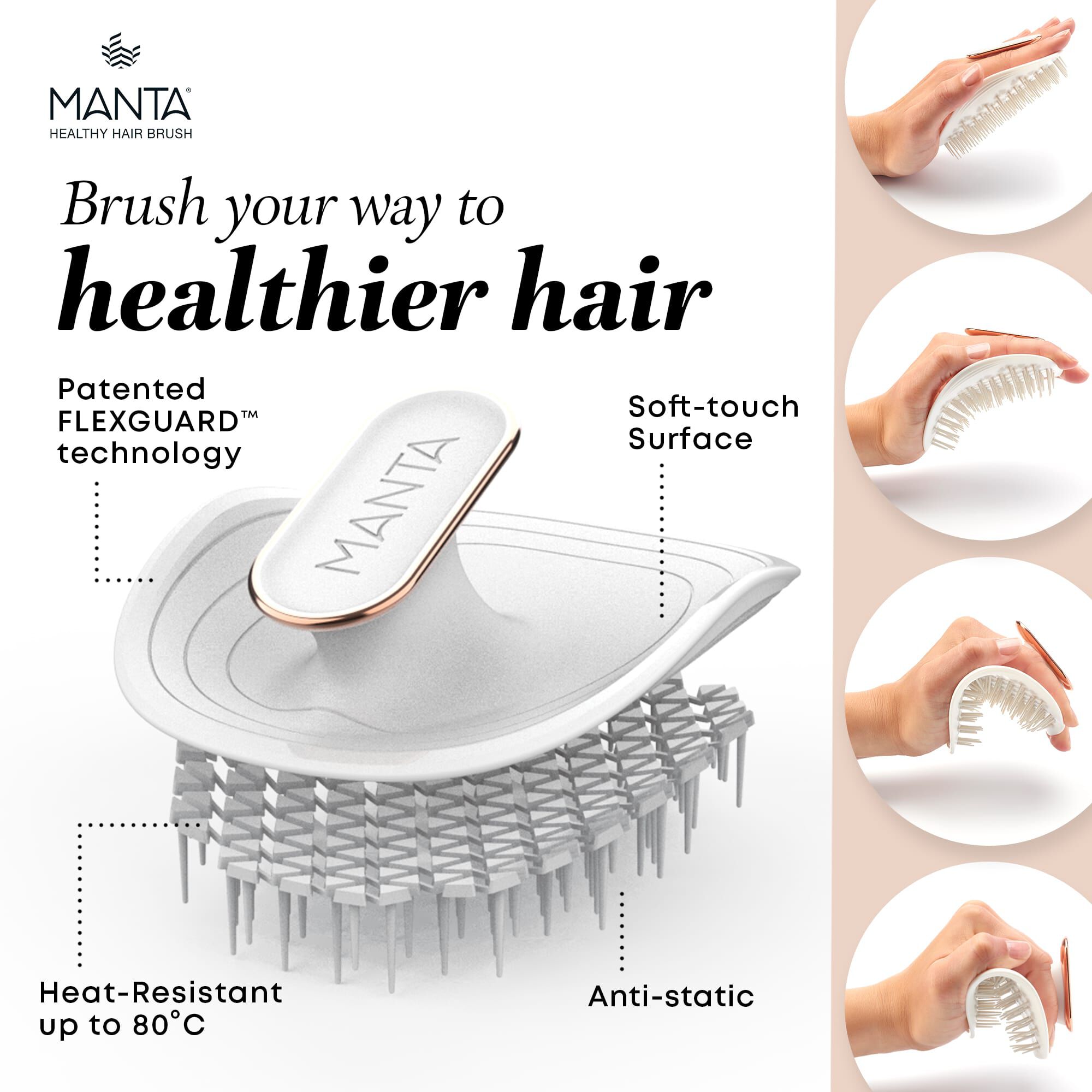 Manta pet hair brush top