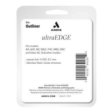 ANDIS UltraEdge Detachable Outliner Blade, Size 1/150 Blade - Clippers | L'Oréal Partner Shop
