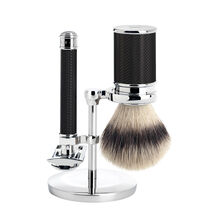 MÜHLE TRADITIONAL Black Chrome Silvertip Fibre Brush and R89 Safety Razor Shaving Set - Partner Brands | L'Oréal Partner Shop
