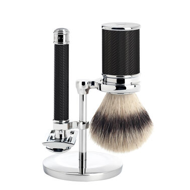 MÜHLE TRADITIONAL Black Chrome Silvertip Fibre Brush and R89 Safety Razor Shaving Set - Shaving Set | L'Oréal Partner Shop