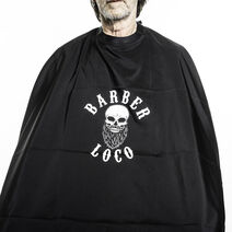 Barber Loco - Neoprene Collar Gown - Black - Partner Brands | L'Oréal Partner Shop