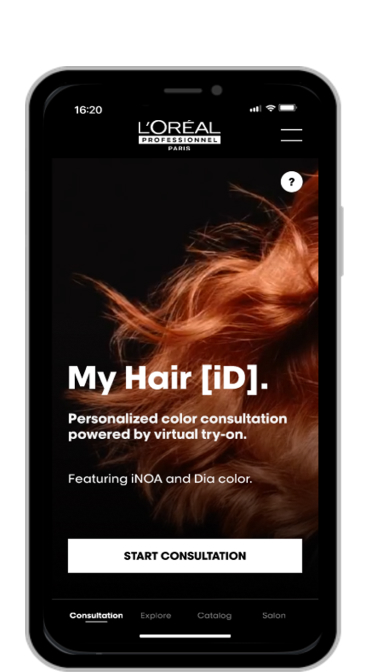 my hair id home screen